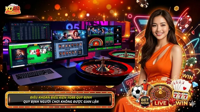 Điều khoản điều kiện YO88 quy định người chơi không được gian lận