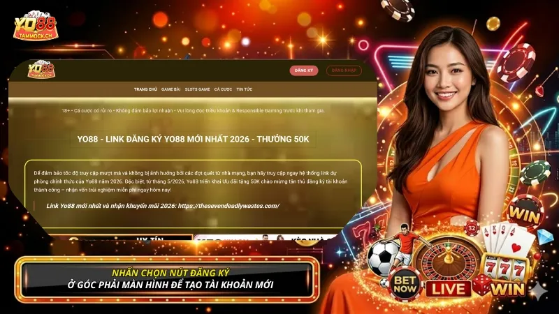 Nhấn chọn nút Đăng ký ở góc phải màn hình để tạo tài khoản mới