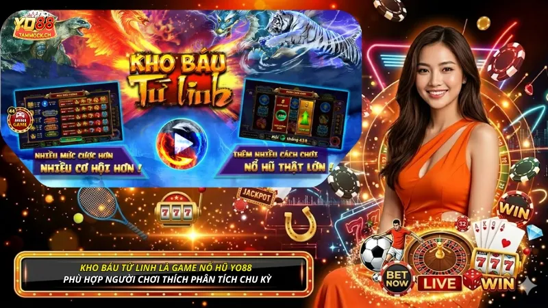 Kho Báu Tứ Linh là game Nổ hũ YO88 được nhóm người chơi thích phân tích chu kỳ yêu thích
