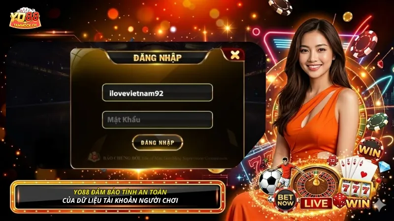 YO88 đảm bảo tính an toàn của dữ liệu tài khoản người chơi