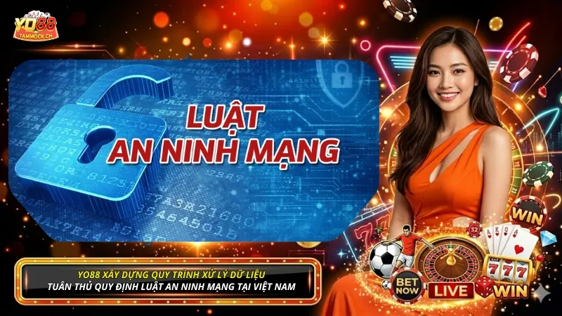 YO88 xây dựng quy trình xử lý dữ liệu tuân thủ quy định luật an ninh mạng tại Việt Nam
